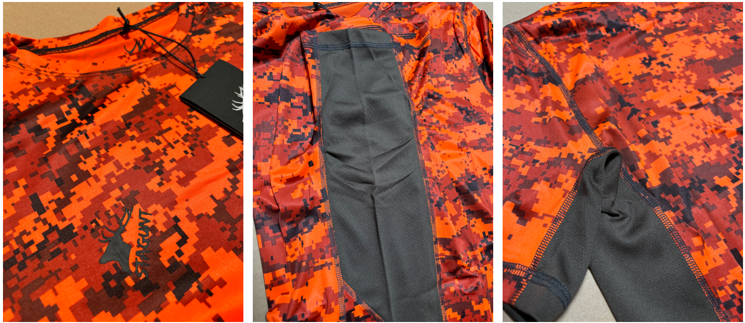 Stagunt Orset Blaze Pixel Camo – T-Shirt, Orange