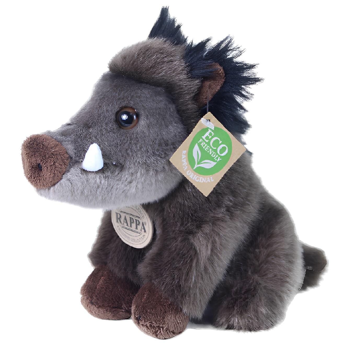 Rappa Pluszowy dzik siedzący 18 cm