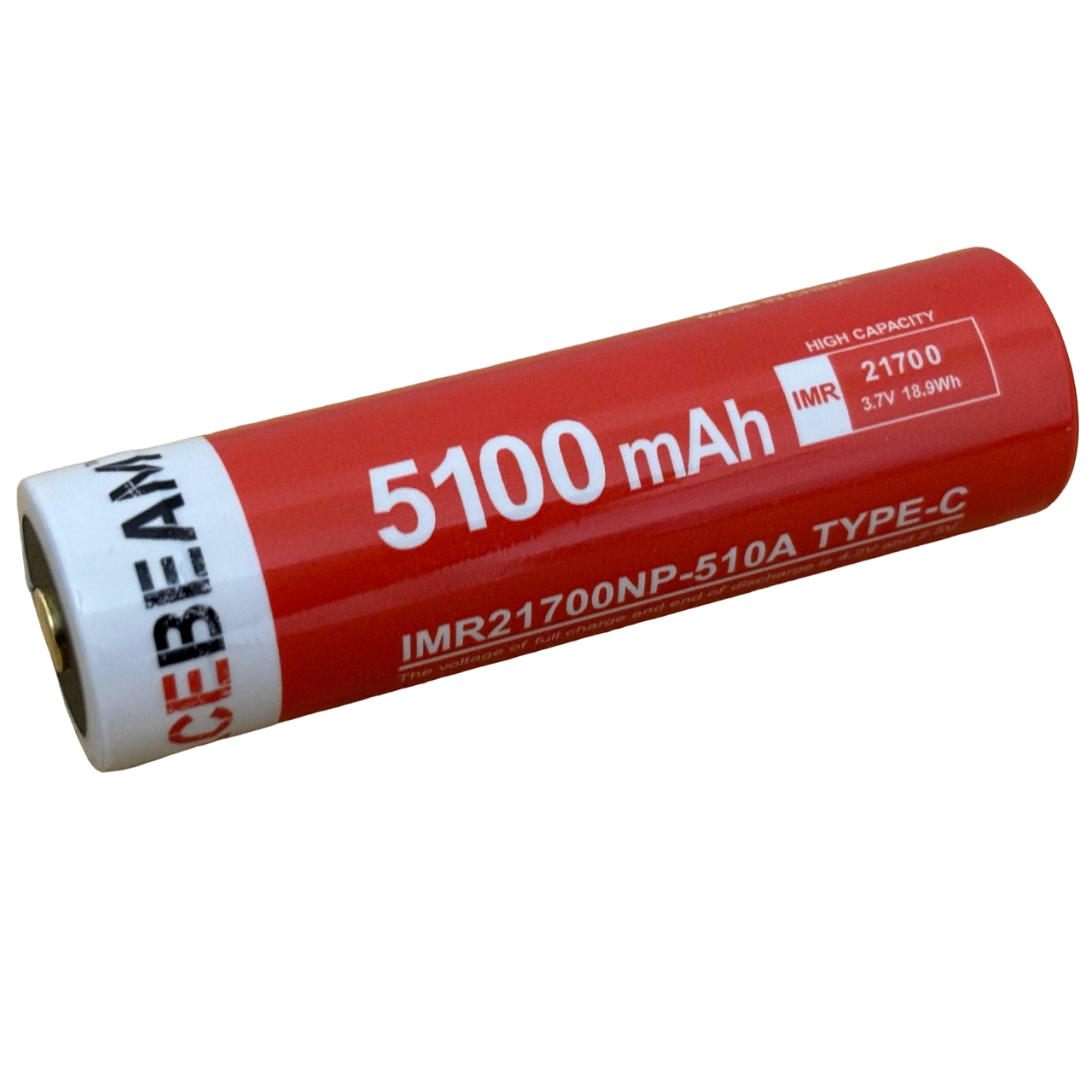 AceBeam Baterie 21700 USB-C, 5100 mAh, 3,7V