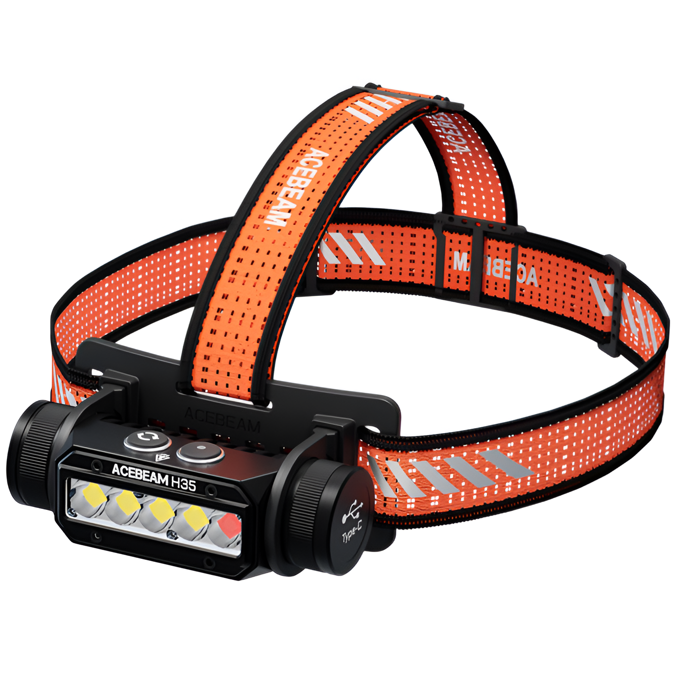 AceBeam H35, 2600 lm, black - LED čelovka, černá