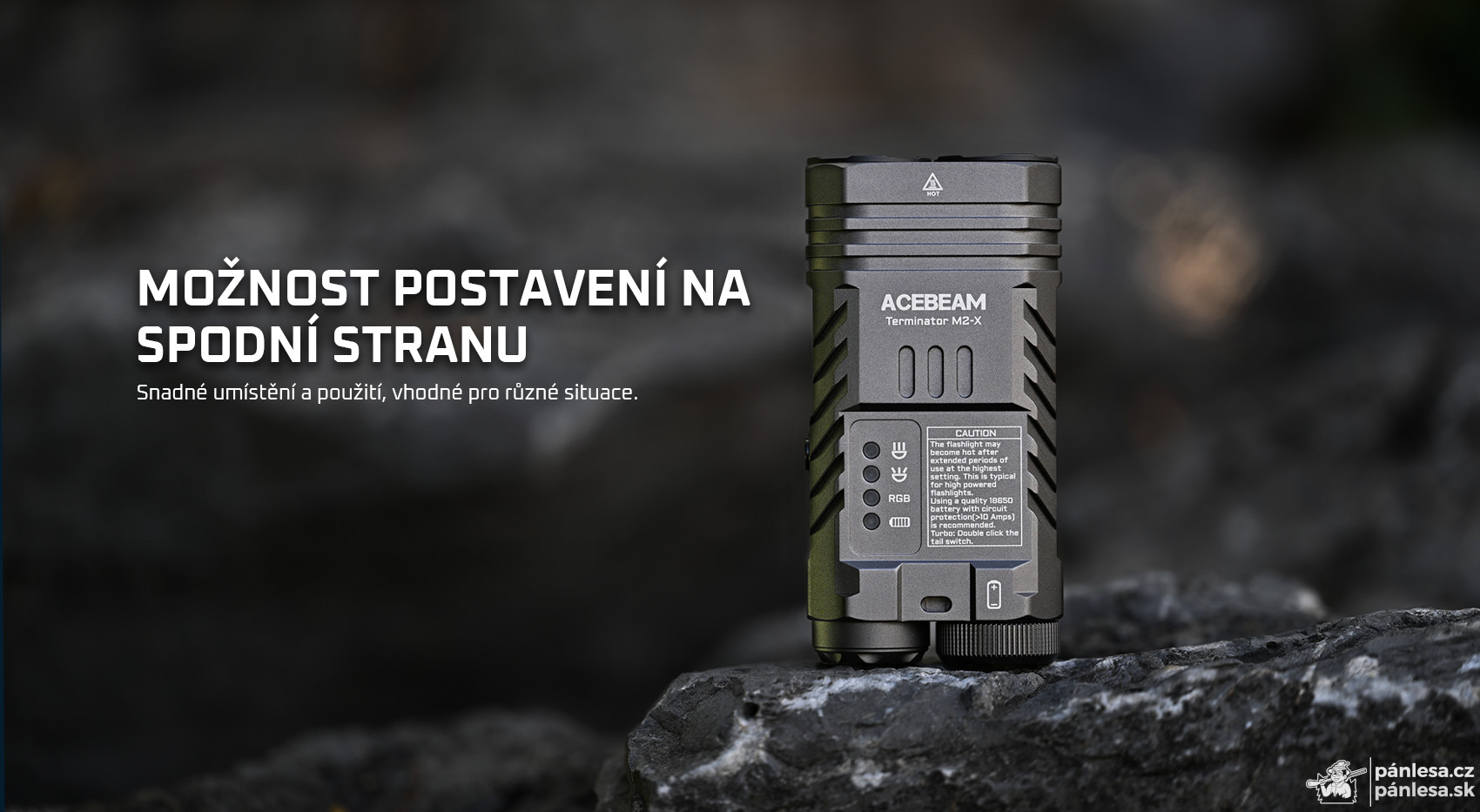 AceBeam Terminator M2-X, 3200 lm, green - LED duální svítilna s bodovým reflektorem