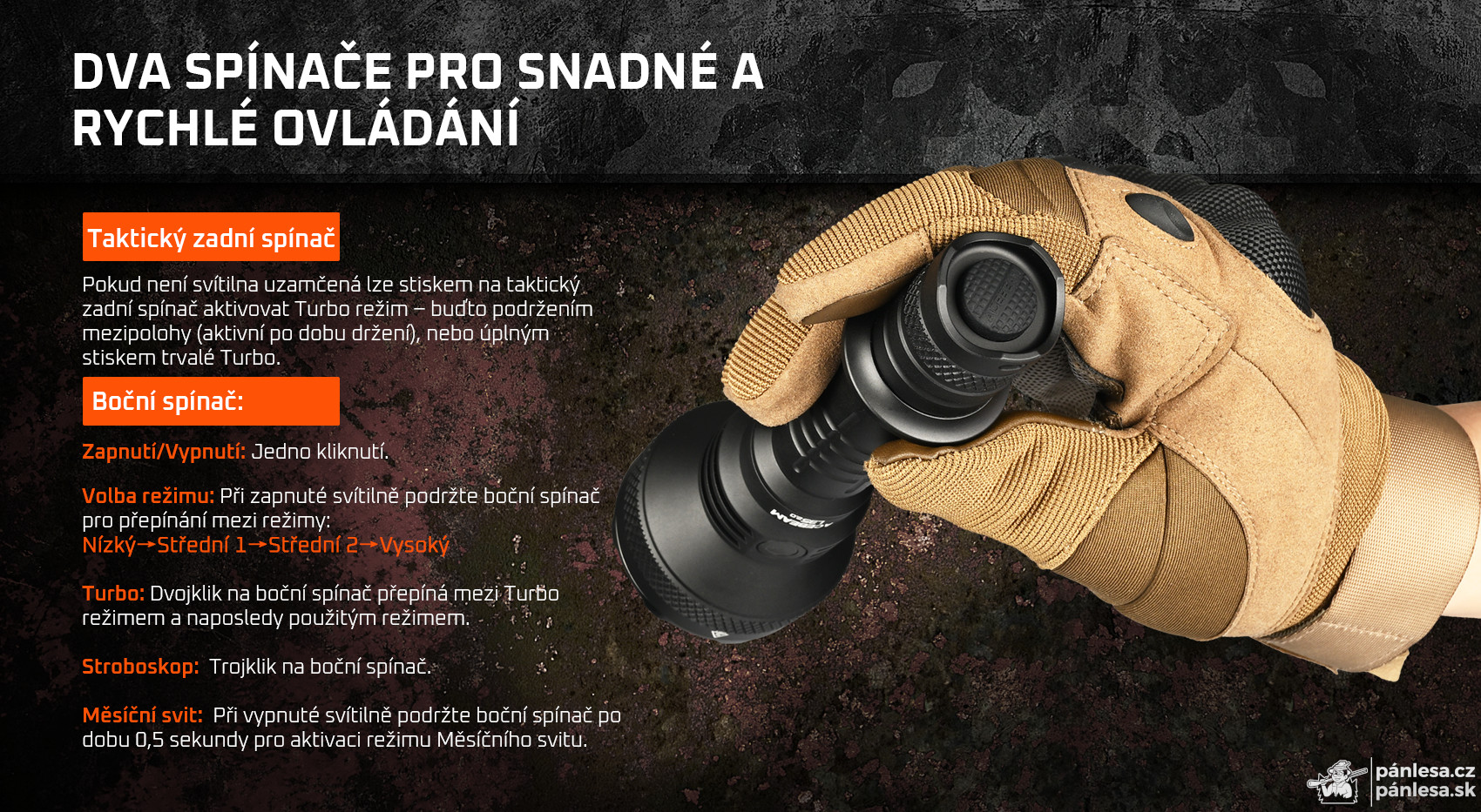 AceBeam L35 2.0, 5000 lm, black - Taktická LED svítilna, černá