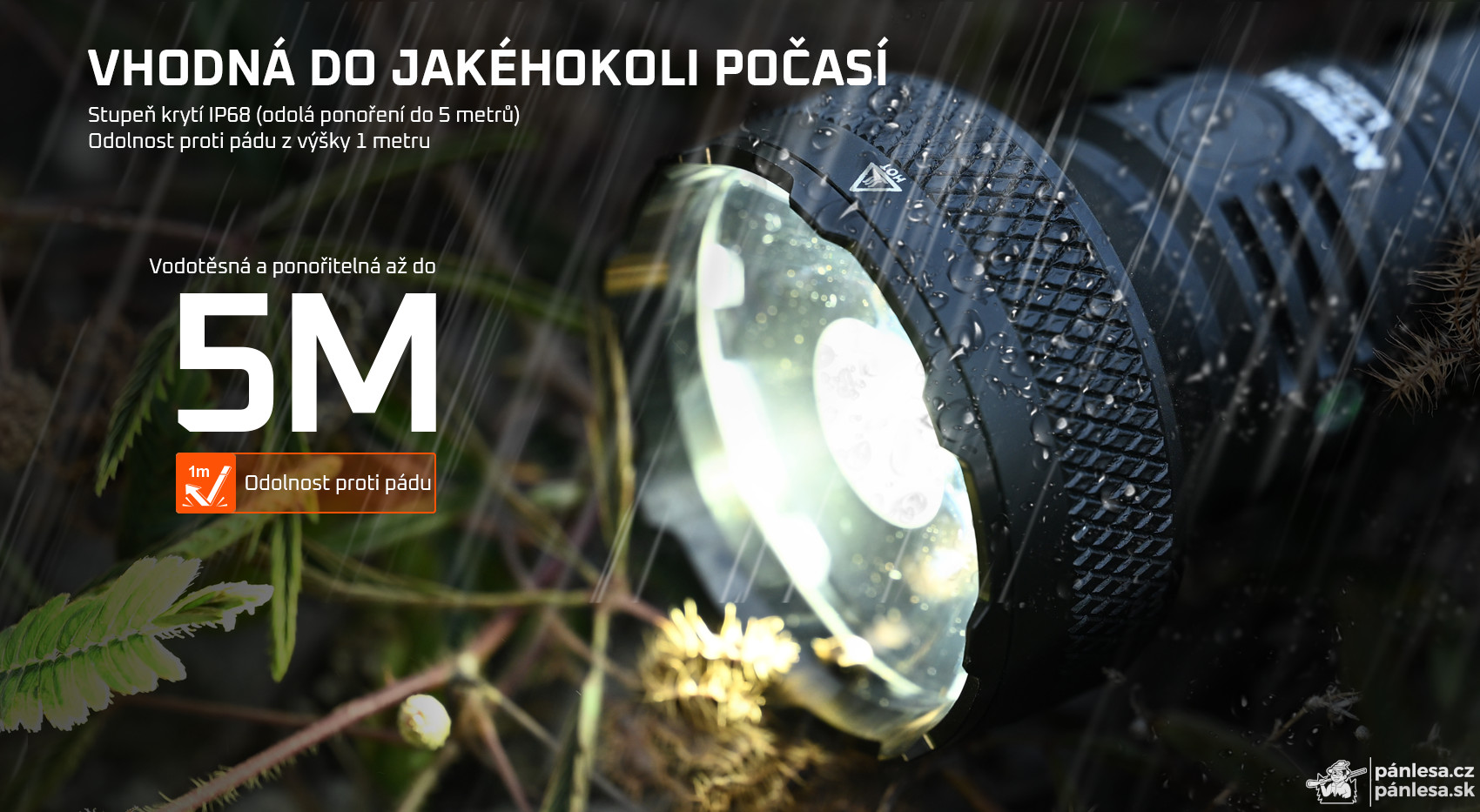 AceBeam L35 2.0, 5000 lm, black - Taktická LED svítilna, černá