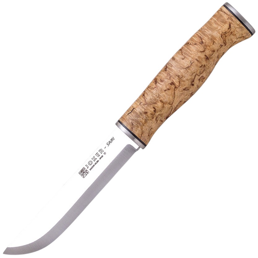 Joker Sami - Bushcraftový nůž, 12,3 cm, kudrnatá bříza