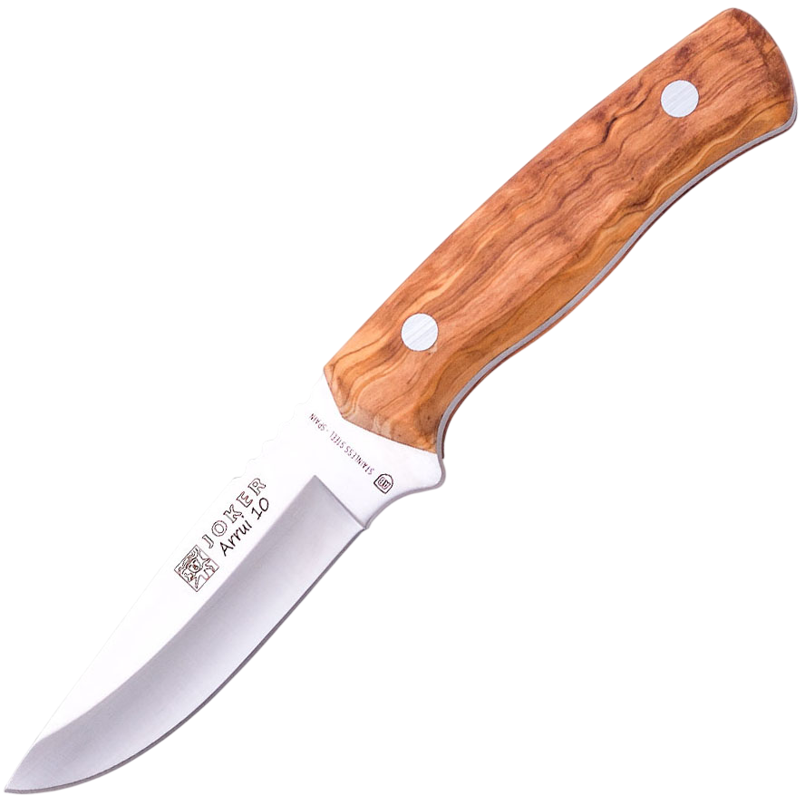 Joker Arrui 10 – Bushcraftový nůž, 10 cm, olivové dřevo