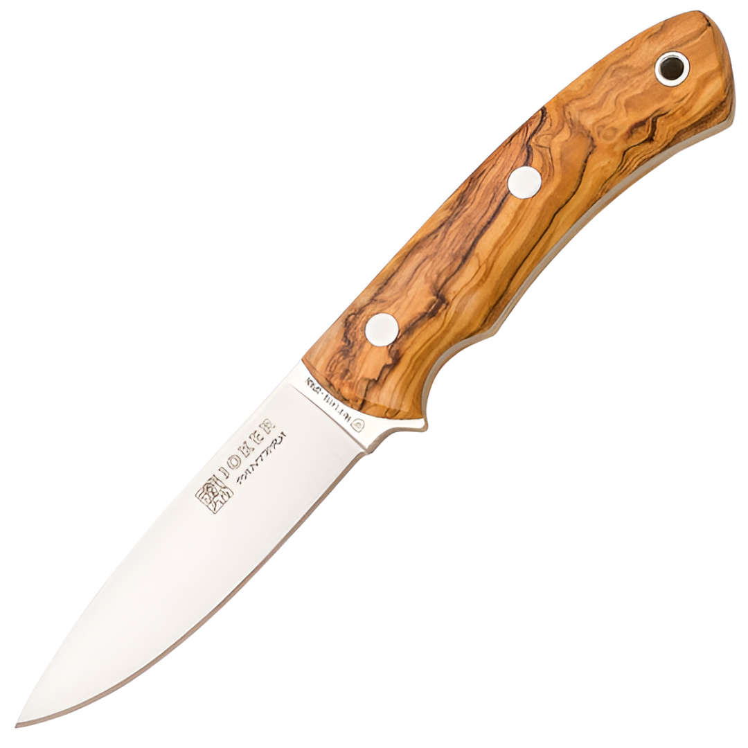 Joker Pantera – Bushcraftový nůž, 10 cm, olivové dřevo