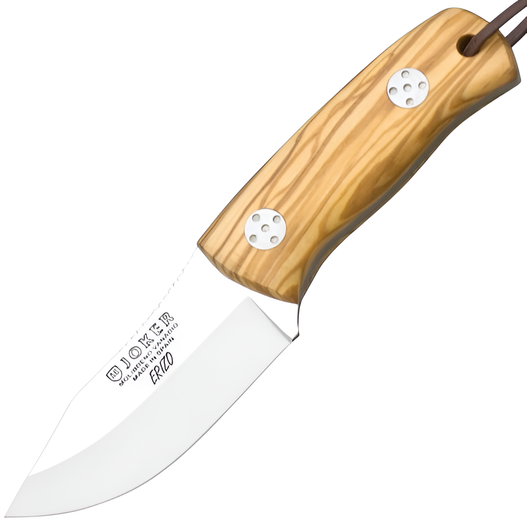 Joker Erizo – Bushcraftový nůž, 7,7 cm, dřevo bocote