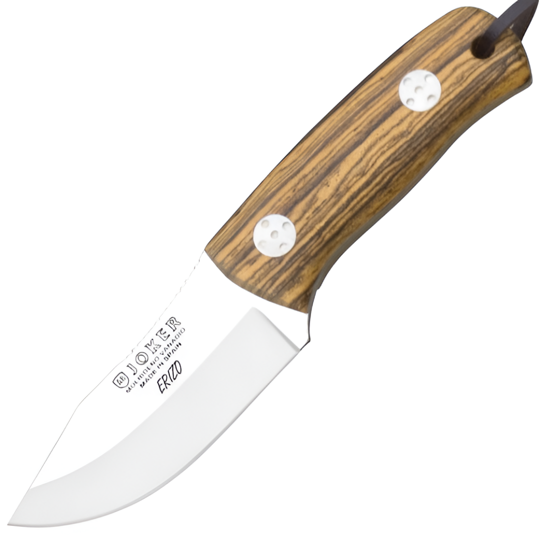 Joker Erizo – Nóż bushcraftowy, 7,7 cm, drewno bocote