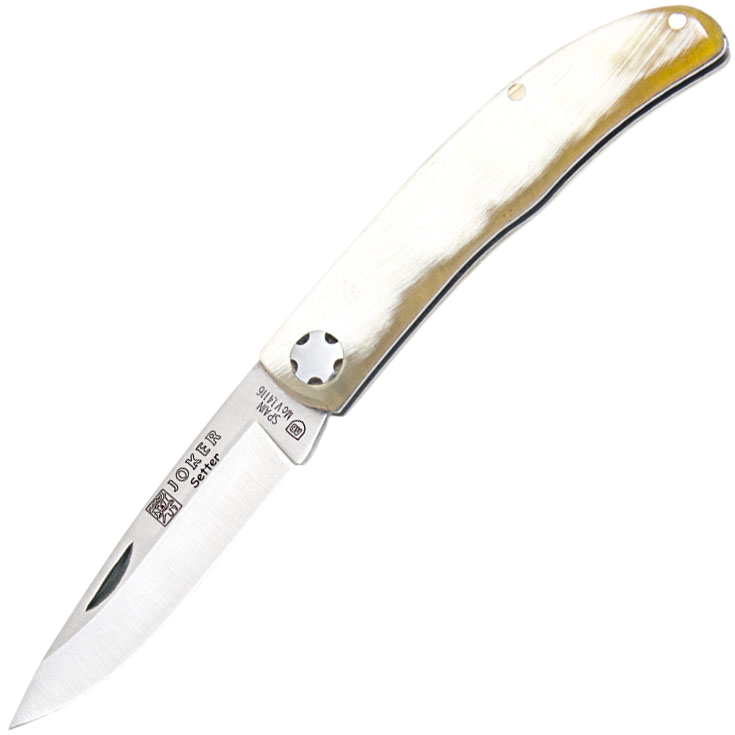 Joker Setter – Zavírací nůž, 6,5 cm, bizoní roh
