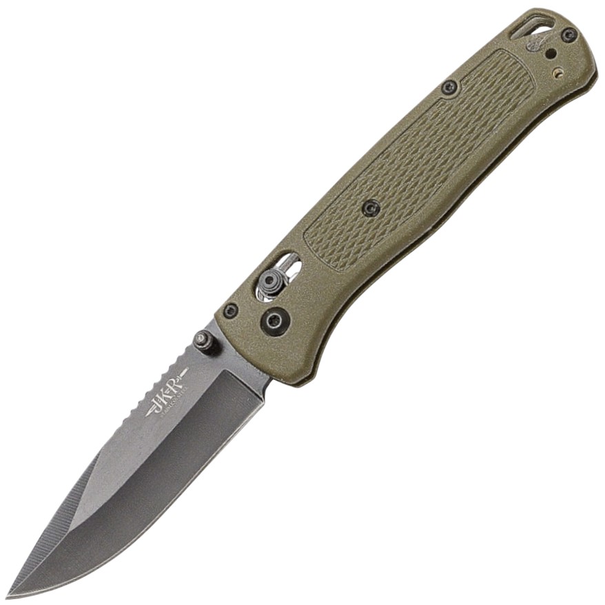 JKR Zavírací nůž, 8 cm, ABS, Axis lock, zelený