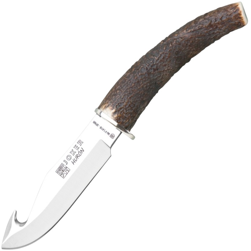 Joker Hurón – Lovecký stahovací nůž, 11 cm, paroh